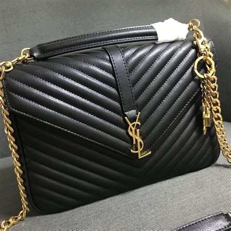 ysl college bag black and gold|YSL Bag under 1000.